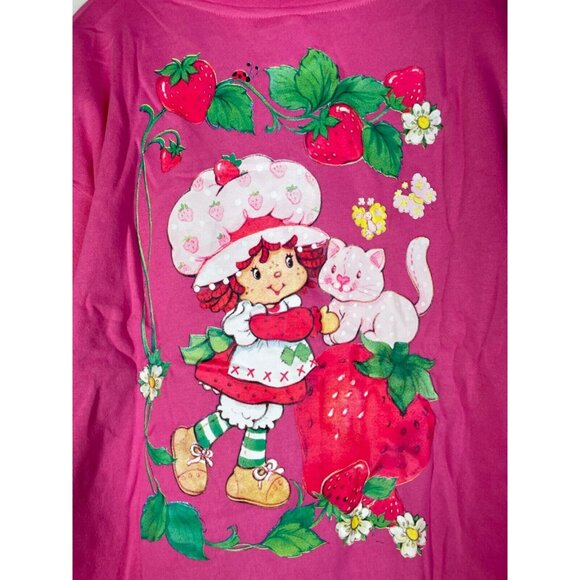 Strawberry Shortcake Hoodie & Sweatpants Set Womens Small Pink - Picture 10 of 16